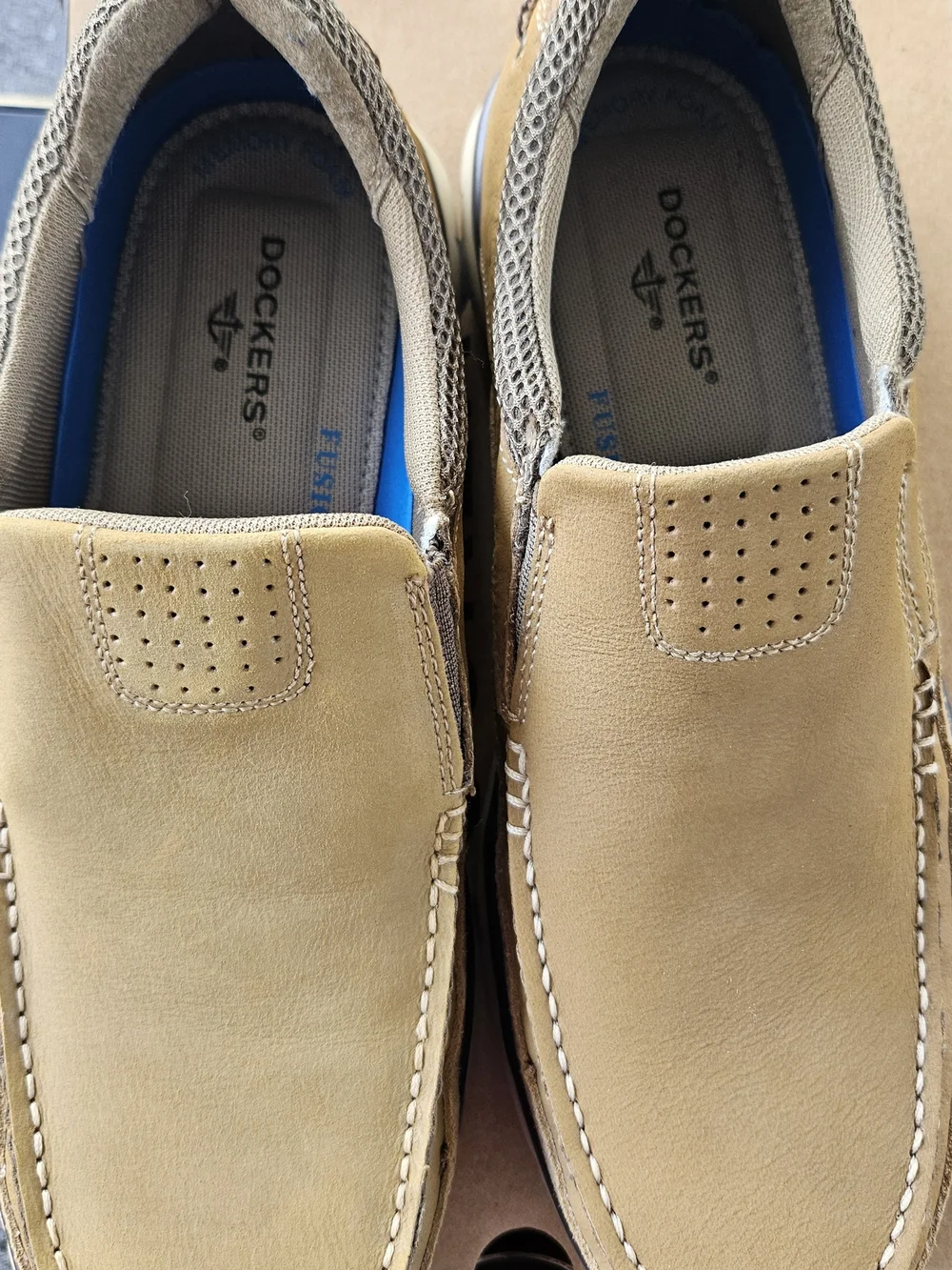 Dockers Men’s Slip-On Loafers in Tan Brown